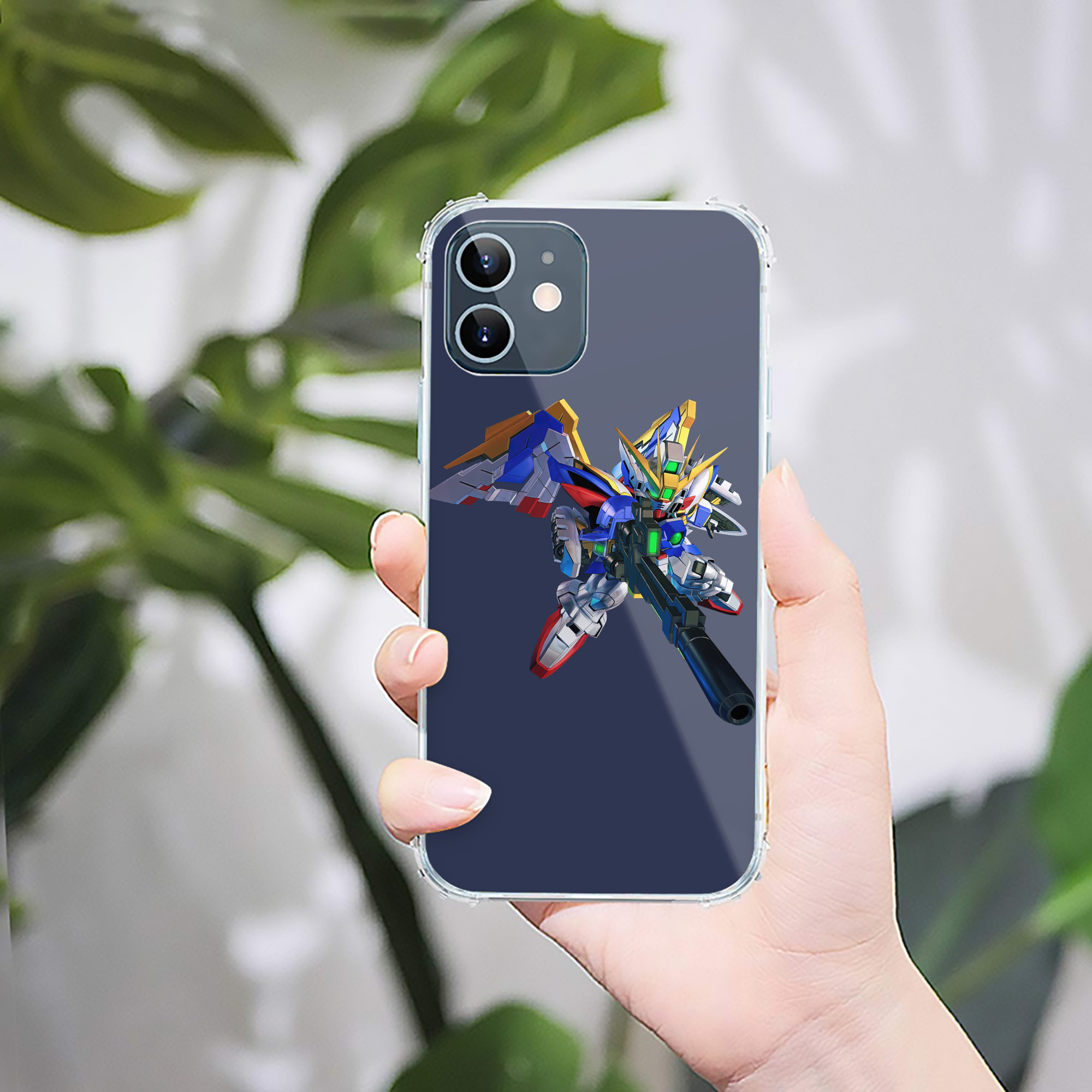 （画像用） 機動戦士ガンダム Mobile Suit Gundam 【iPhone 12シリーズ対応】透明スマホケース（クリアソフトケース）